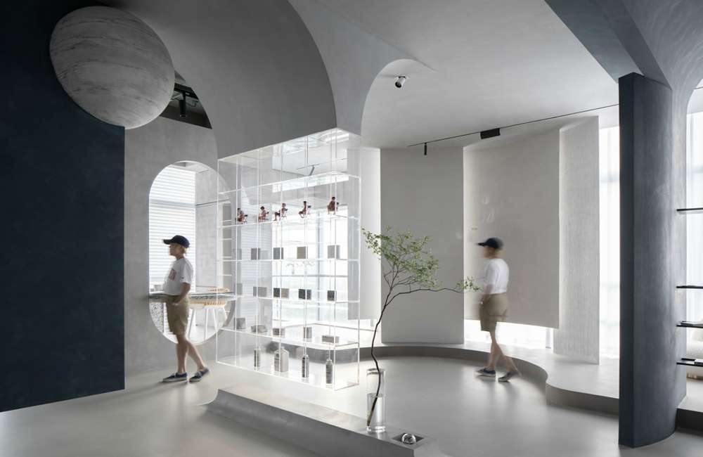 鄭州生物醫(yī)藥公司展廳裝修設(shè)計效果圖