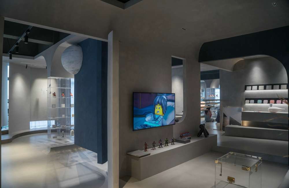 鄭州生物醫(yī)藥公司展廳裝修設(shè)計效果圖