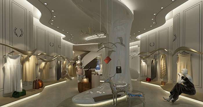 鄭州女裝服飾專(zhuān)賣(mài)店裝修設(shè)計(jì)案例