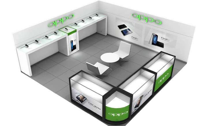 鄭州oppo智能手機體驗店裝修設(shè)計