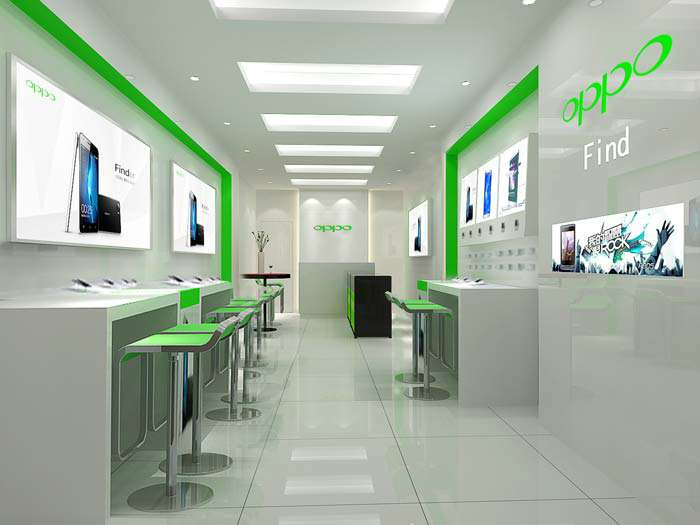 鄭州oppo智能手機體驗店裝修設(shè)計