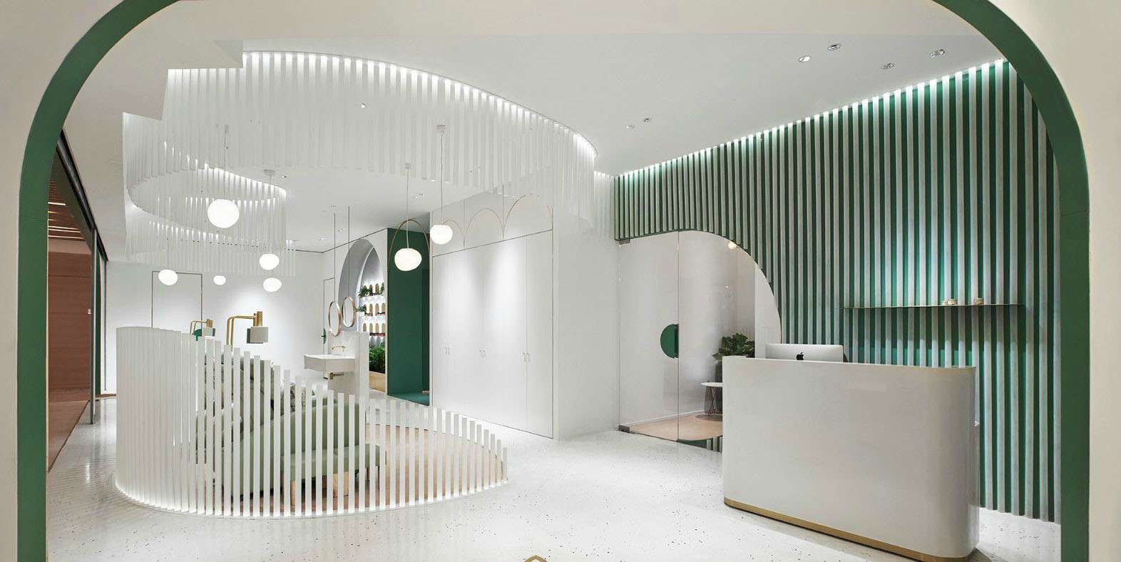 鄭州美甲店裝修設(shè)計(jì)效果圖