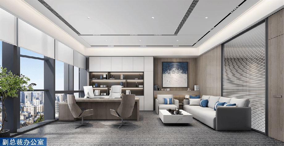 1500平科技公司簡約辦公室設(shè)計(jì)