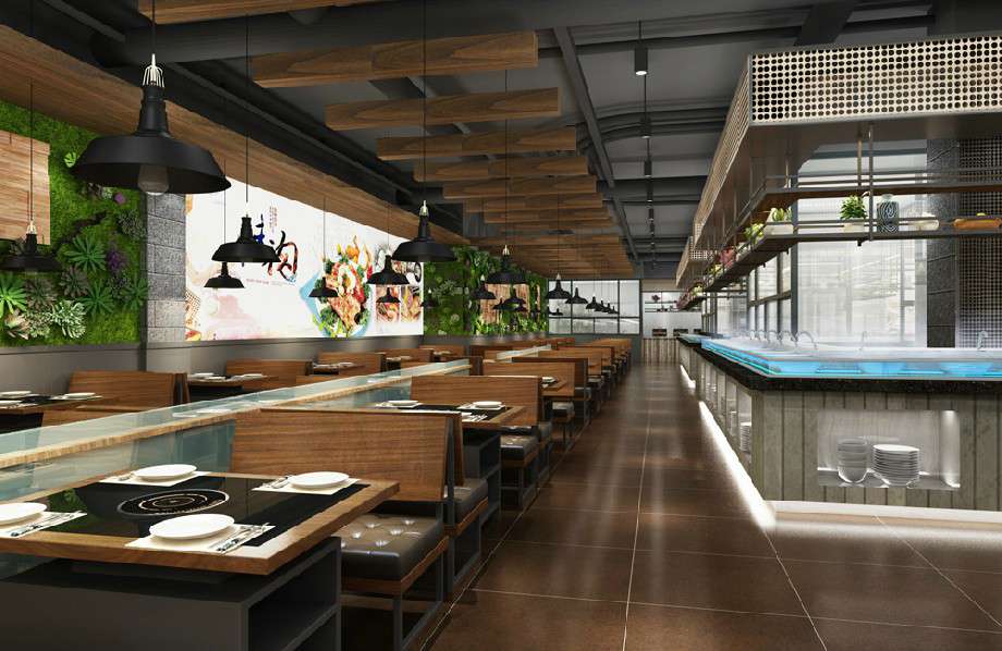 450平米宜鼎鮮巴西自助餐廳裝修設(shè)計