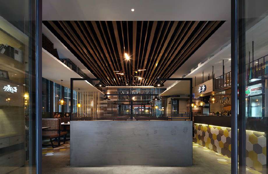 悅肴粵湘風味餐廳裝修設(shè)計效果圖