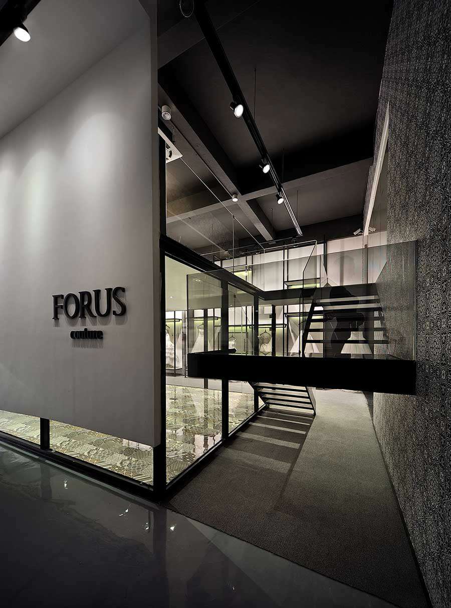 工業(yè)風婚紗攝影店裝修設計效果圖