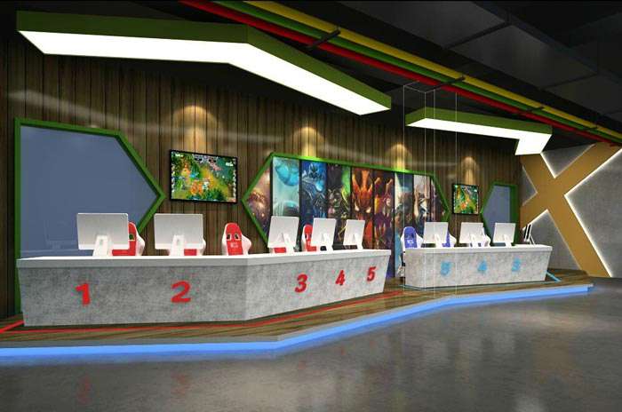 網(wǎng)咖裝修設(shè)計案例效果圖