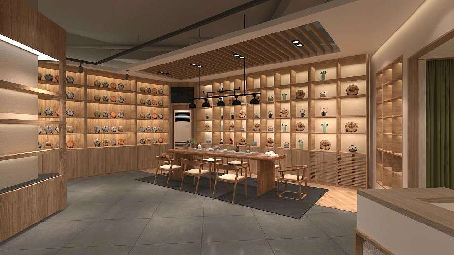 鄭州茶葉店設(shè)計效果圖