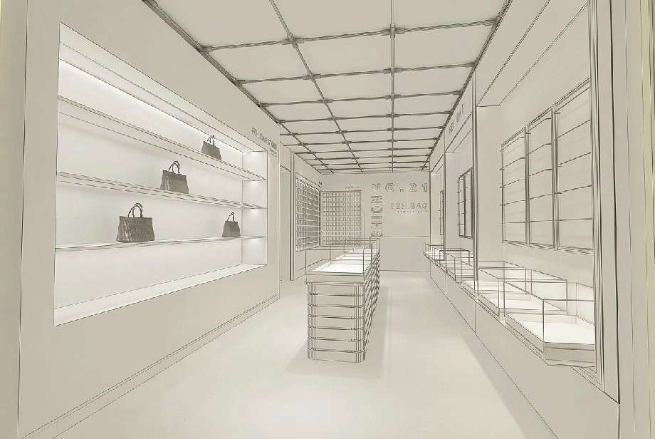 品牌女包專賣店裝修設(shè)計(jì)效果圖