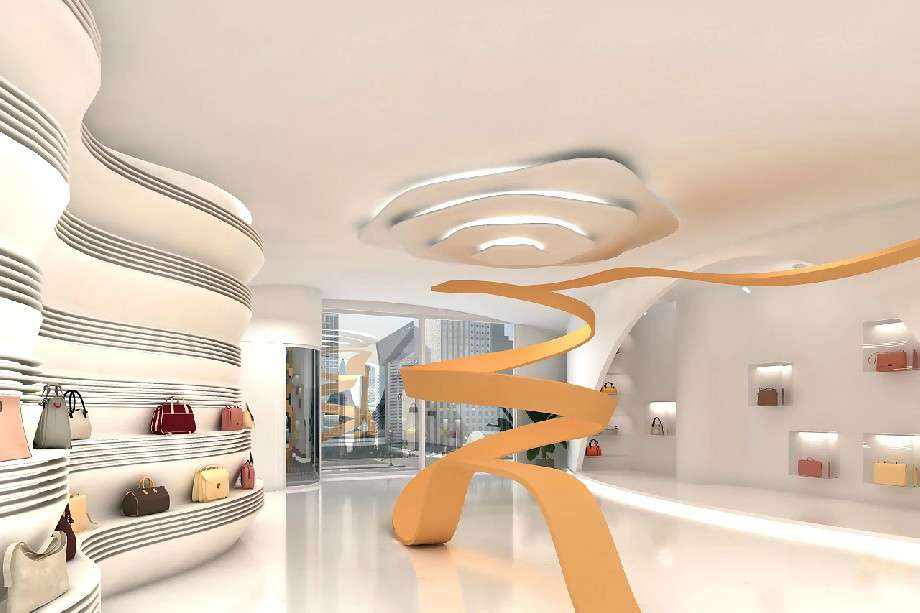 女士箱包專(zhuān)賣(mài)店裝修效果圖