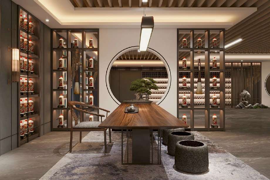 品牌白酒專賣(mài)店裝修效果圖
