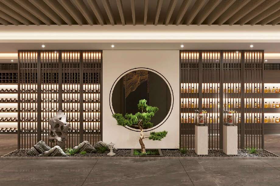 品牌白酒專賣(mài)店裝修效果圖