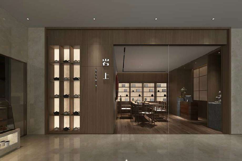 高端茶樓裝修設(shè)計效果圖