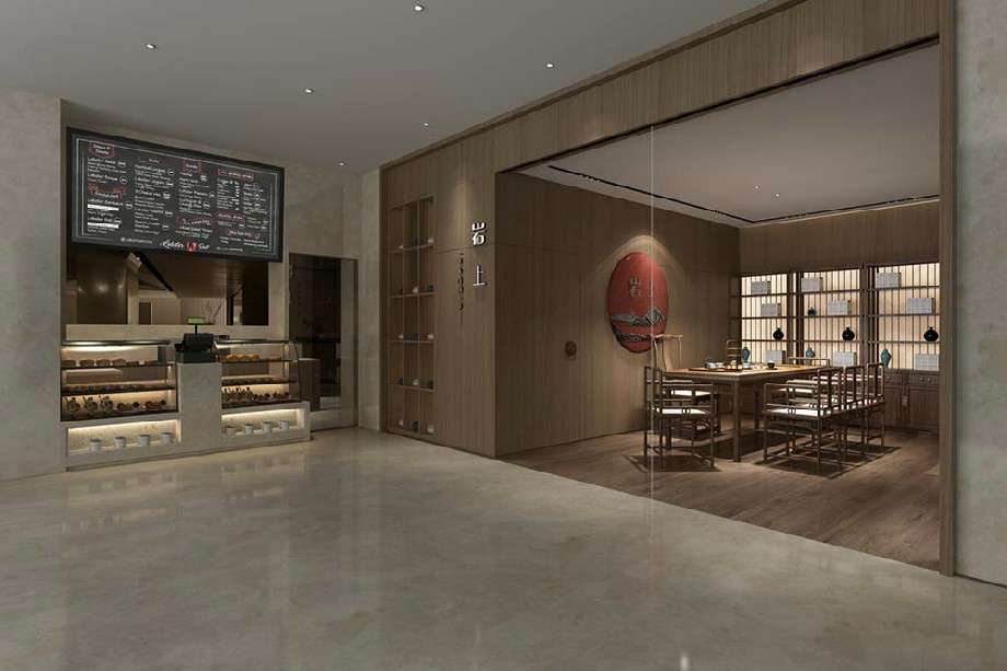 高端茶樓裝修設(shè)計效果圖