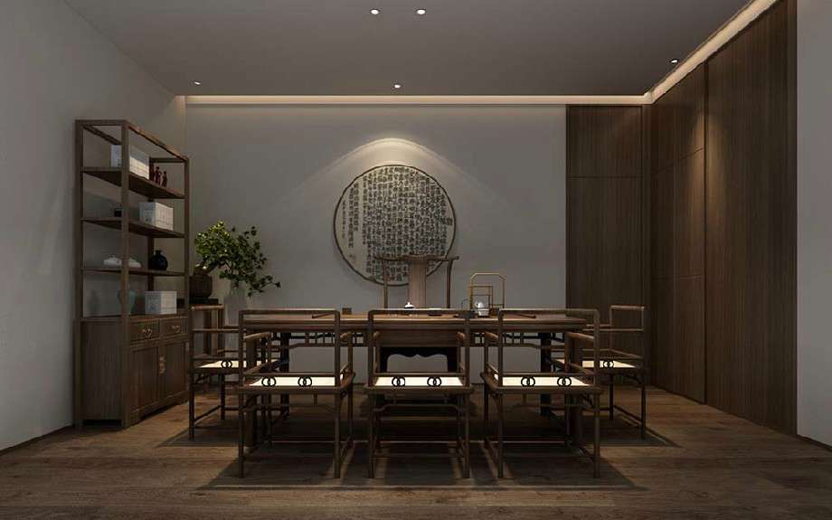 高端茶樓裝修設(shè)計效果圖