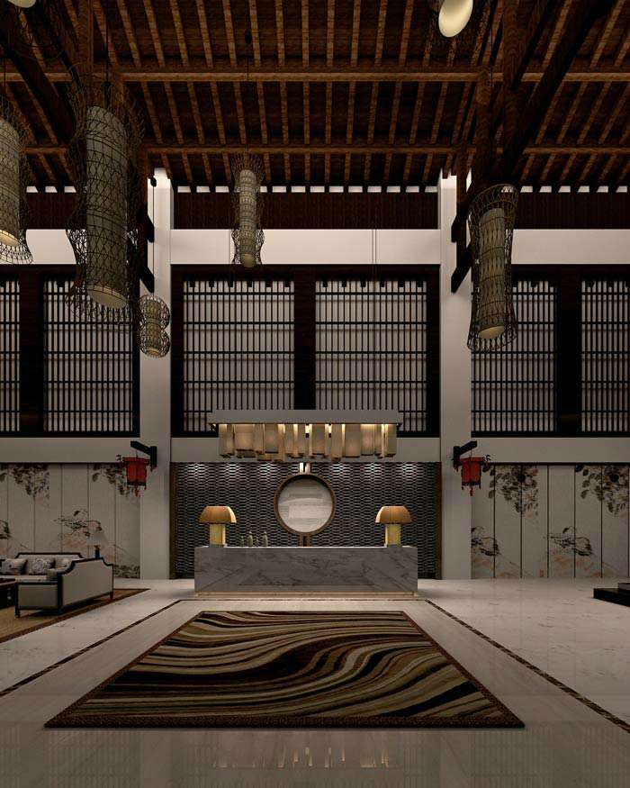 760平米中式餐廳裝修設(shè)計效果圖