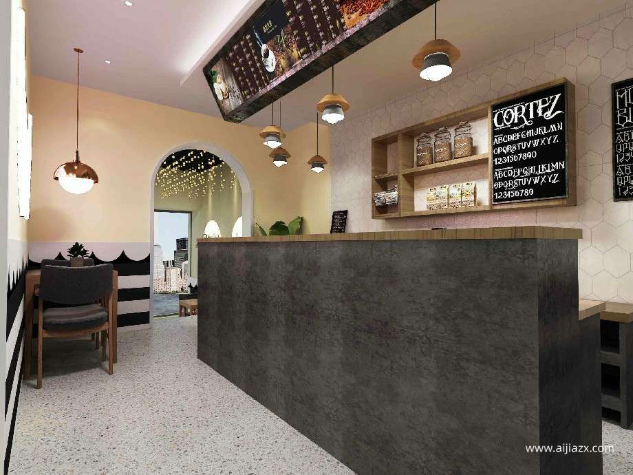 鄭州女仆咖啡店精品設(shè)計效果圖