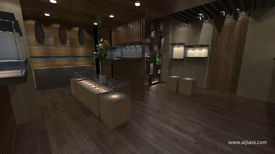 鄭州玉器古玩店設(shè)計效果圖