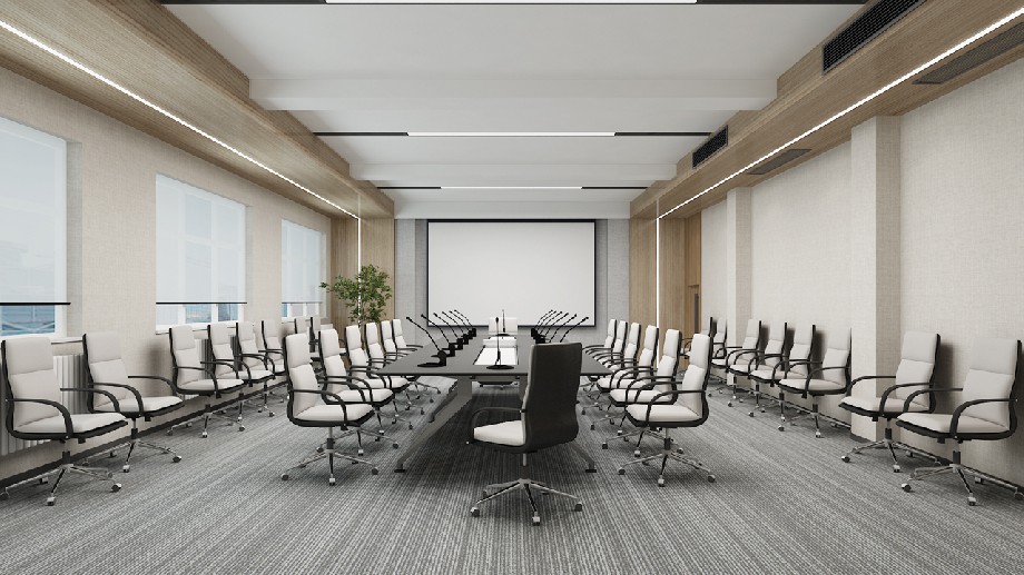 鄭州職業(yè)學院會議室設(shè)計裝修效果圖