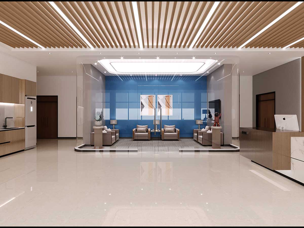 產(chǎn)業(yè)園800平米辦公室裝修設(shè)計案例欣賞