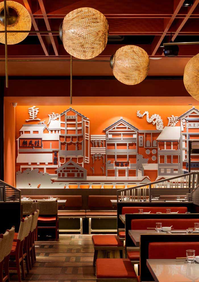 550m2鄭州火鍋店設(shè)計效果圖