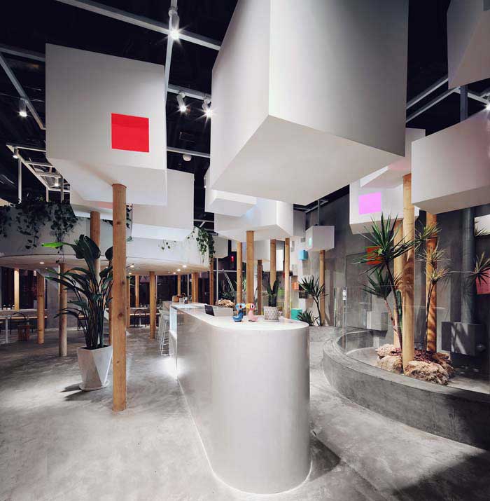 鄭州300m2動物主題咖啡廳設(shè)計(jì)效果圖