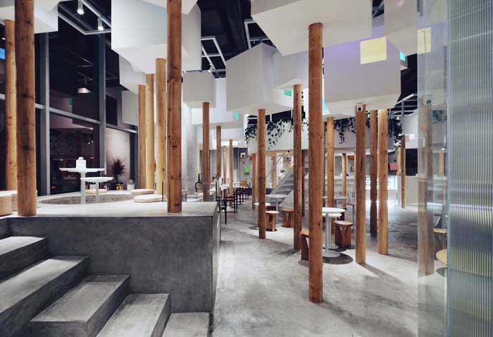 鄭州300m2動物主題咖啡廳設(shè)計(jì)效果圖