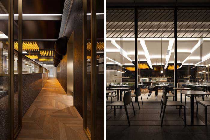 450m2鄭州上街區(qū)西餐廳設(shè)計效果圖