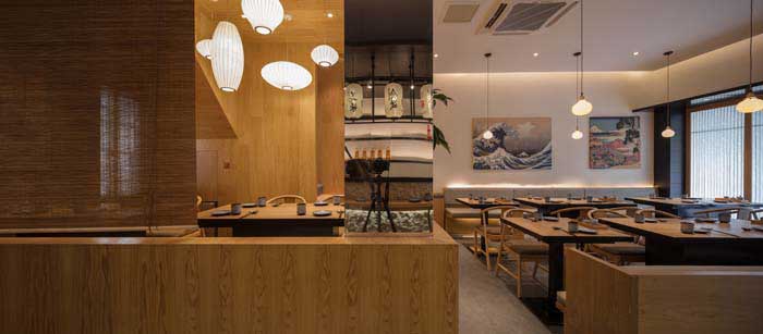 商丘日料餐廳設(shè)計200平米裝修效果圖