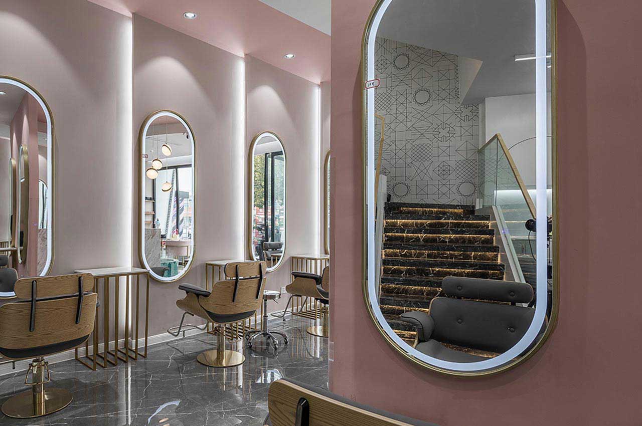 320平米鄭州美發(fā)店面設(shè)計裝修效果圖