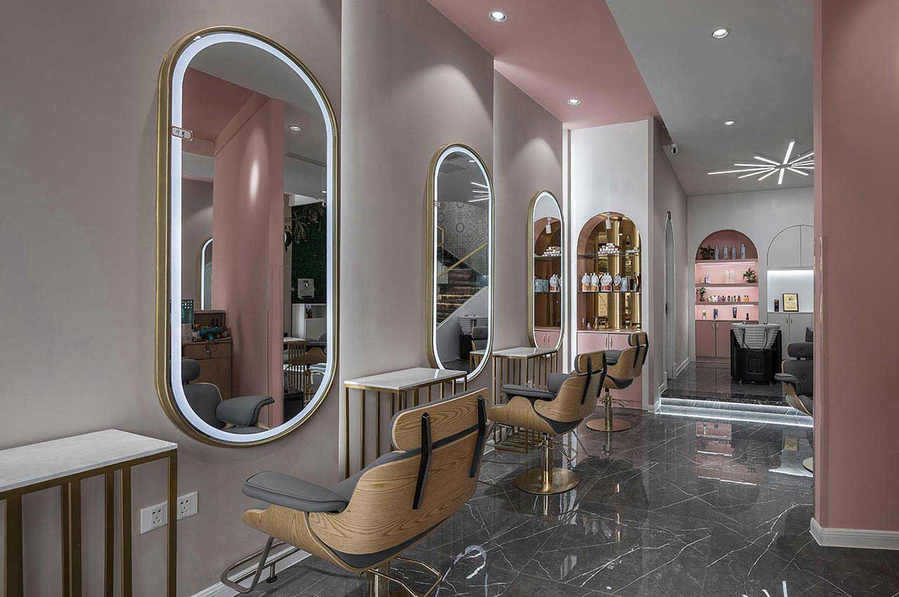 320平米鄭州美發(fā)店面設(shè)計裝修效果圖