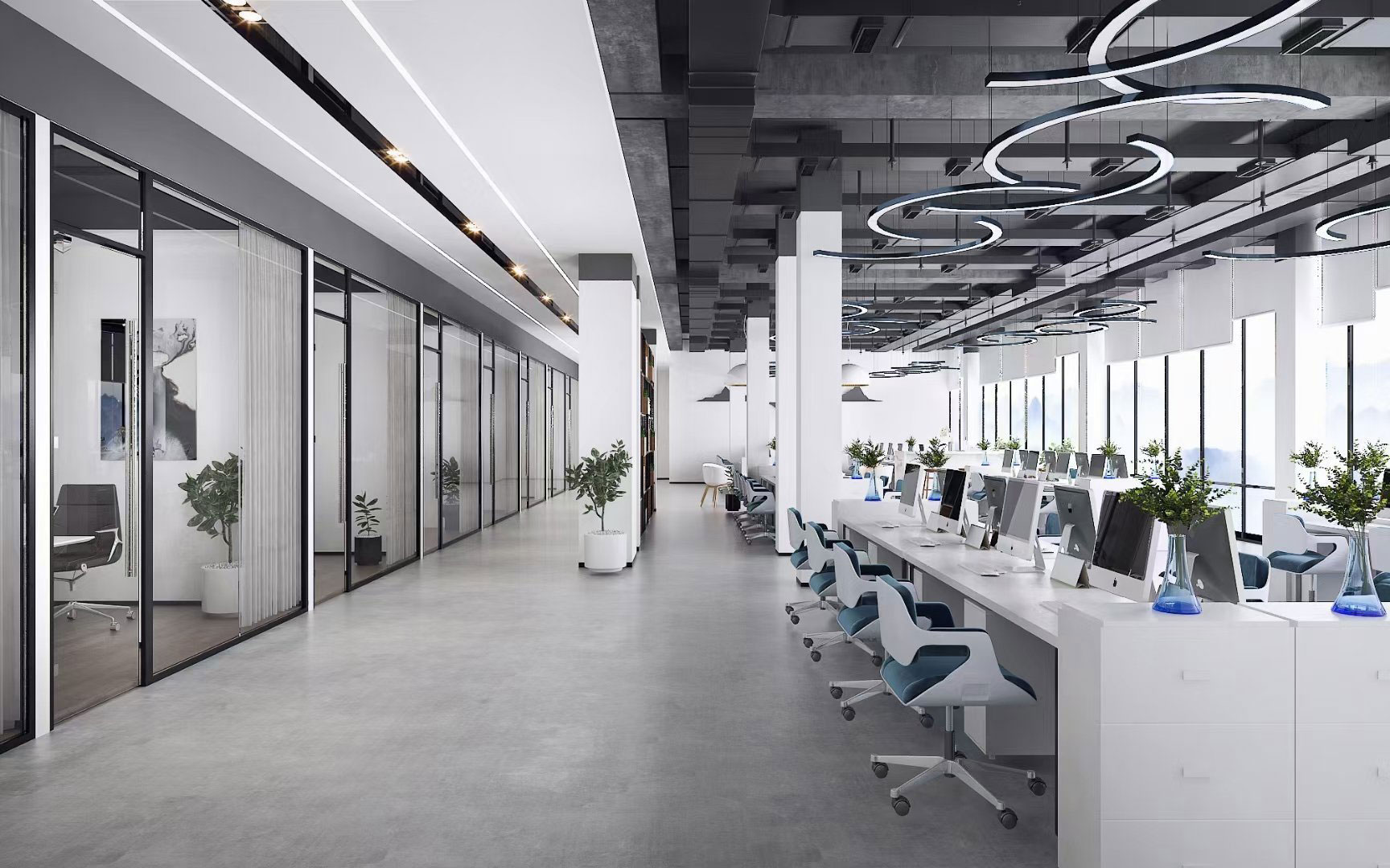 新鄉(xiāng)工業(yè)風(fēng)辦公室裝修設(shè)計案例