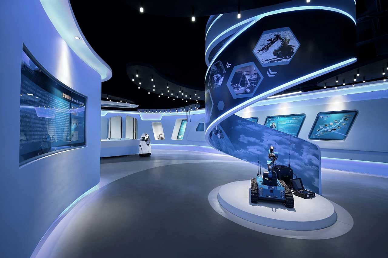 760平米鄭州企業(yè)智慧科技展廳設(shè)計效果圖