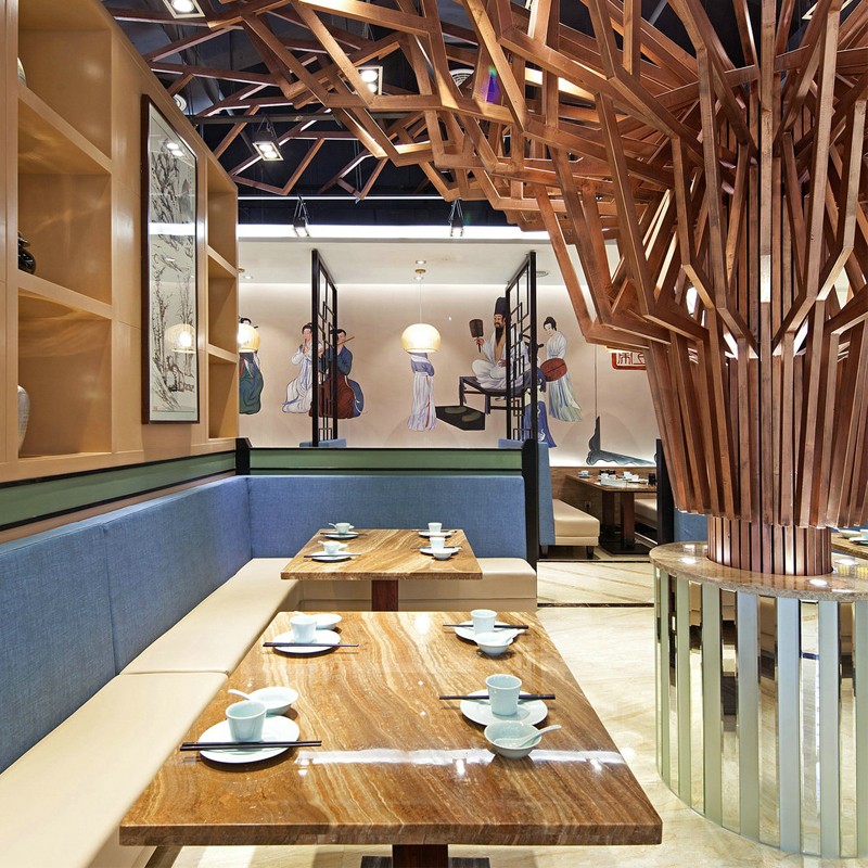 鄭州中餐廳設(shè)計-中餐館裝修設(shè)計效果圖