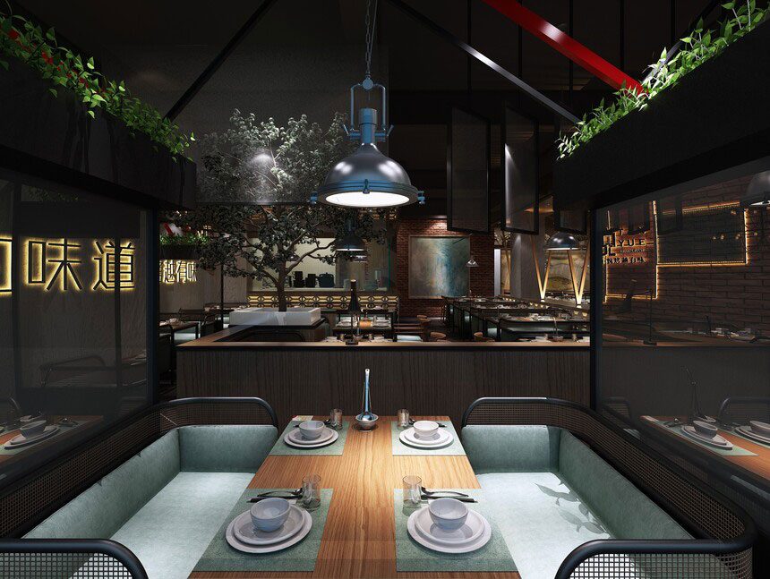 開封燒烤店設(shè)計(jì)-燒烤店裝修設(shè)計(jì)效果圖