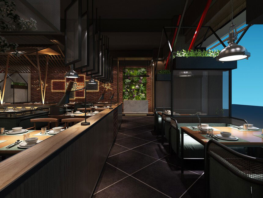 開封燒烤店設(shè)計(jì)-燒烤店裝修設(shè)計(jì)效果圖