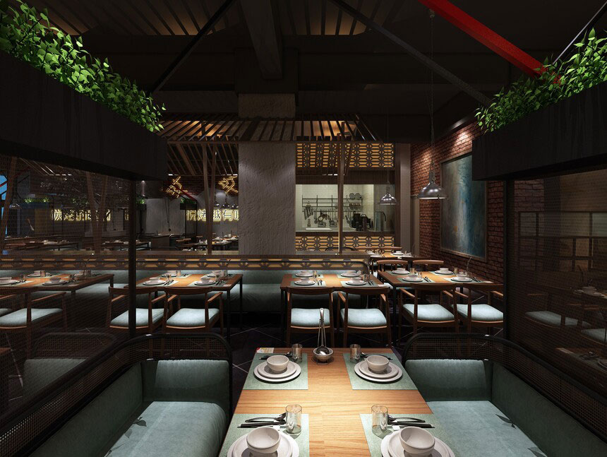 開封燒烤店設(shè)計(jì)-燒烤店裝修設(shè)計(jì)效果圖