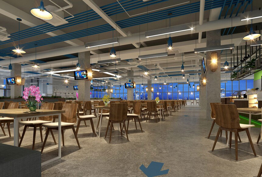 開封學(xué)校食堂設(shè)計(jì)-學(xué)校食堂裝修設(shè)計(jì)效果圖