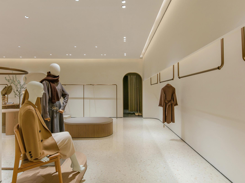 120平米現(xiàn)代簡約風服裝店裝修設(shè)計