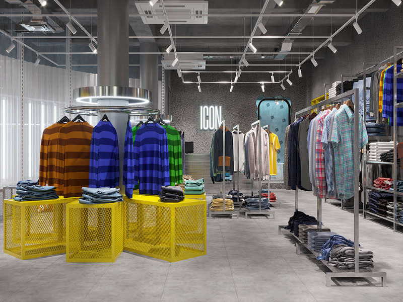 80平米極簡風(fēng)格臨街服裝店設(shè)計(jì)