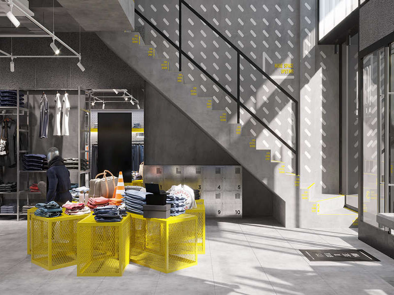 80平米極簡風(fēng)格臨街服裝店設(shè)計(jì)