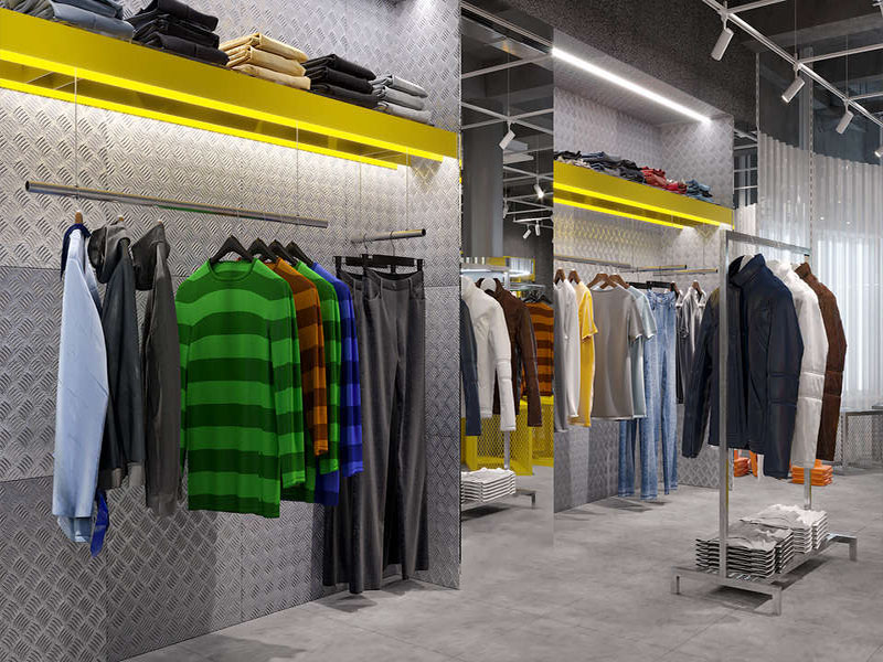 80平米極簡風(fēng)格臨街服裝店設(shè)計(jì)