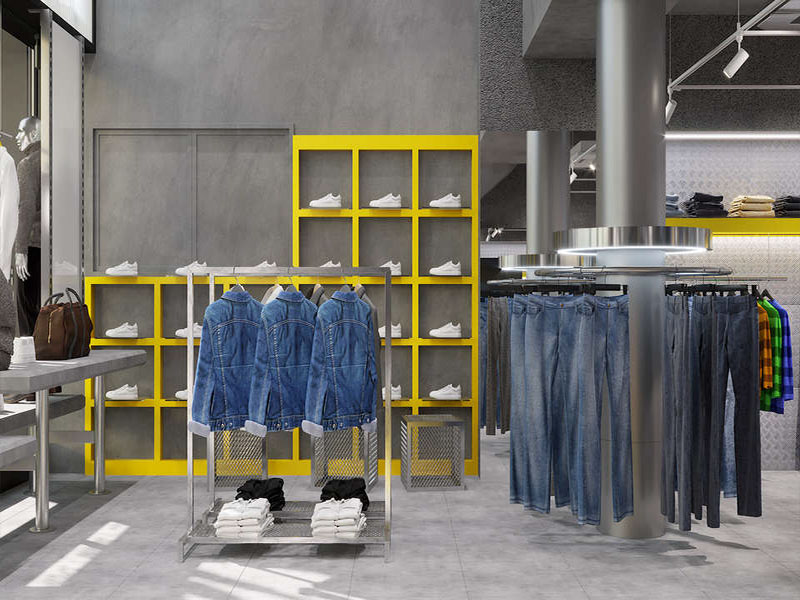 80平米極簡風(fēng)格臨街服裝店設(shè)計(jì)