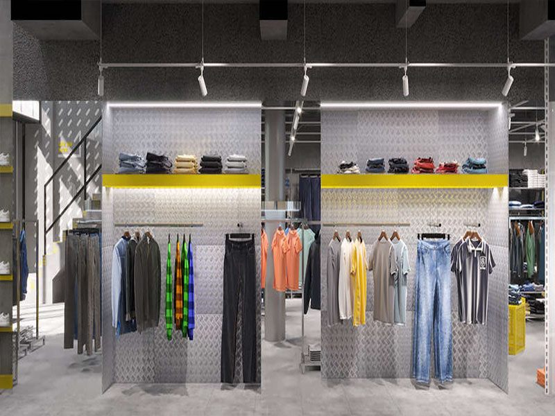 80平米極簡風(fēng)格臨街服裝店設(shè)計(jì)