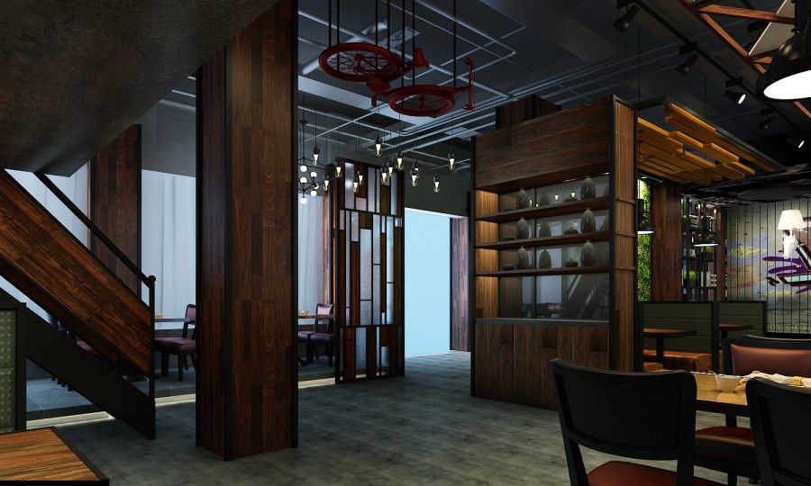 360平米開封中餐館裝修設(shè)計效果圖