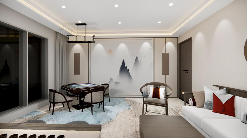 1000平米鄭州臺(tái)球會(huì)所裝修設(shè)計(jì)效果圖