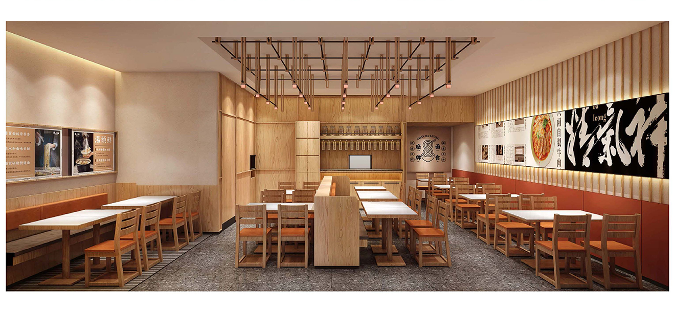 115平米面館門(mén)店裝修設(shè)計(jì)效果圖