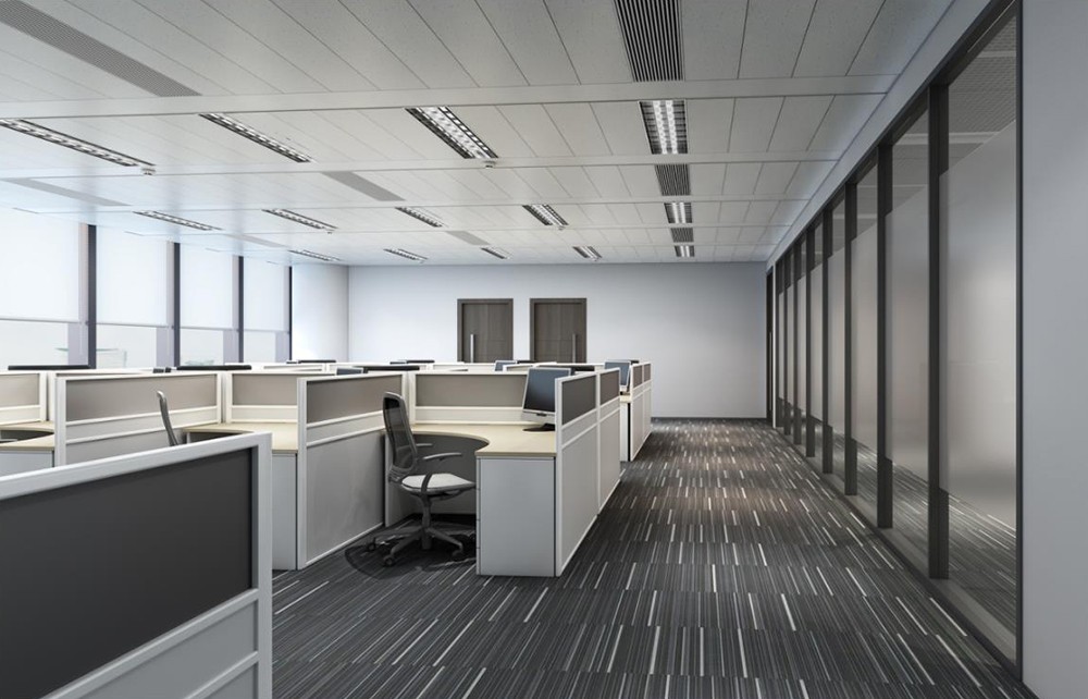 300平米實業(yè)公司辦公室設計效果圖