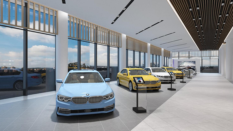 3200平米汽車(chē)展廳裝修設(shè)計(jì)效果圖