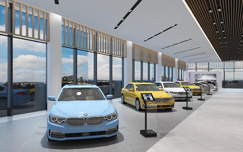 3200平米汽車(chē)展廳裝修設(shè)計(jì)效果圖